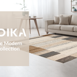 Ultra Soft Area Rug, Non Slip, Stain Resistant, Washable Area Rugs for Living Room, Bedroom, Chic Layered Design with Fringe(Beige)