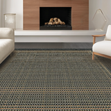 Ultra Soft Area Rug, Non Slip, Stain Resistant, Washable Area Rugs for Living Room, Bedroom, Rustic Softened Linear Patterns(Gray)