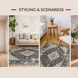 Cozy Vintage Damask(Black)