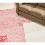 Ultra Soft Area Rug, Non Slip, Stain Resistant, Washable Area Rugs for Living Room, Bedroom, Chic Pastel Animal Print Design(Pink)