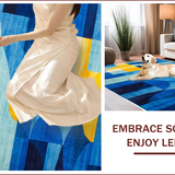 Lively Geometric Art Expression(Blue)