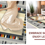 Chic Abstract Linear Design(Beige)