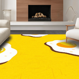 Ultra Soft Area Rug, Non Slip, Stain Resistant, Washable Area Rugs for Living Room, Bedroom, Joyful Soft Playful Look(Yellow)