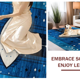 Contemporary Ethereal Lattice Aesthetic(Blue)