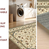 Ultra Soft Area Rug, Non Slip, Stain Resistant, Washable Area Rugs for Living Room, Bedroom, Sophisticated Subtle Beige Hues(Beige)