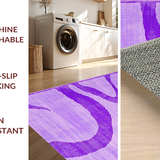 Ultra Soft Area Rug, Non Slip, Stain Resistant, Washable Area Rugs for Living Room, Bedroom, Playful Colorful Shag Elegance(Purple)