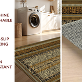 Ultra Soft Area Rug, Non Slip, Stain Resistant, Washable Area Rugs for Living Room, Bedroom, Elegant Animal Print Aesthetic(Beige)