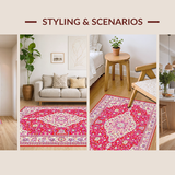 Contemporary Geometric Motif Fusion(Red)