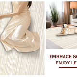 Contemporary High Low Textured Design(Beige)