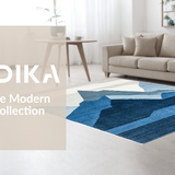 Artistic Gray White Peak Illustration(Blue)