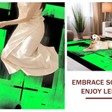 Dynamic Modern Patterned Composition(Green)