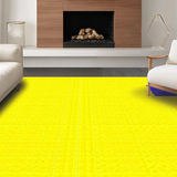 Ultra Soft Area Rug, Non Slip, Stain Resistant, Washable Area Rugs for Living Room, Bedroom, Vibrant Abstract Geometric Motif(Yellow)