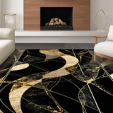 Chic Gold Accented Decorative(Black)