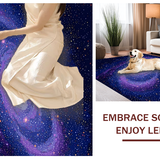 Ultra Soft Area Rug, Non Slip, Stain Resistant, Washable Area Rugs for Living Room, Bedroom, Dazzling Intergalactic Visual Harmony(Blue)