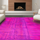 Ultra Soft Area Rug, Non Slip, Stain Resistant, Washable Area Rugs for Living Room, Bedroom, Lively Contemporary Animal Design(Pink)