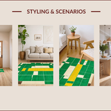 Vibrant Cityscape Playful Design(Green)