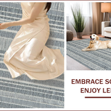 Ultra Soft Area Rug, Non Slip, Stain Resistant, Washable Area Rugs for Living Room, Bedroom, Abstract Serenity Meditation Oasis(Gray)