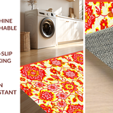 Luxurious Botanical Print for Entryways(Red)