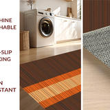 Ultra Soft Area Rug, Non Slip, Stain Resistant, Washable Area Rugs for Living Room, Bedroom, Colorful Soft Touch Design(Brown)