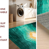Contemporary Wavy Teal(Green)