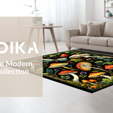 Chic Black and White Foliage(Red)