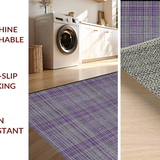 Ultra Soft Area Rug, Non Slip, Stain Resistant, Washable Area Rugs for Living Room, Bedroom, Soft Ogee Design Elegance(Purple)