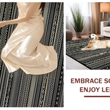 Cozy Minimalist Patterned Mat(Black)