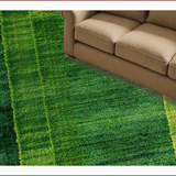 Ultra Soft Area Rug, Non Slip, Stain Resistant, Washable Area Rugs for Living Room, Bedroom, 3D Botanical Oasis Aesthetic(Green)