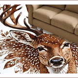 Ultra Soft Area Rug, Non Slip, Stain Resistant, Washable Area Rugs for Living Room, Bedroom, Multicolor Wildlife Living Room Area Mat(Brown)