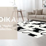 Cute Abstract Feline Motif(Black)