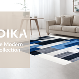 Trendy Abstract Patterned Decor(Blue)