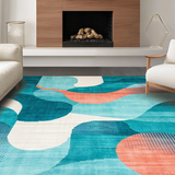 Dynamic Coastal Wave Motif(Blue)