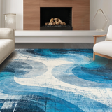 Chic Multi Tonal Textural Design(Blue)