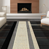 Ultra Soft Area Rug, Non Slip, Stain Resistant, Washable Area Rugs for Living Room, Bedroom, Chic Natural Tone Animal Design(Beige)