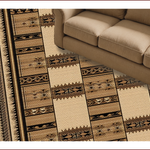 Ultra Soft Area Rug, Non Slip, Stain Resistant, Washable Area Rugs for Living Room, Bedroom, Rustic Cowhide Living Room Accent(Beige) - ODIKA
