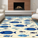 Eclectic Tropical Fish Imagery(White)