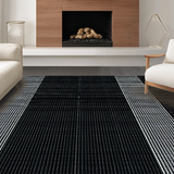 Elegant Shaggy Circular Aesthetic(Black)