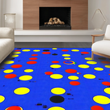 Fun Color Infused Round Layout(Blue)