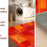 Bold Geometric Lava Motif(Red)