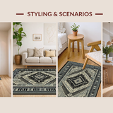 Lush Earthy Toned Patterned Charm(Black)