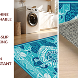 Bright Tropical Turtle Illustration(Blue)