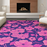 Ultra Soft Area Rug, Non Slip, Stain Resistant, Washable Area Rugs for Living Room, Bedroom, Delicate Vibrant Softness Theme(Purple)