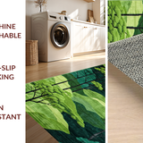 Ultra Soft Area Rug, Non Slip, Stain Resistant, Washable Area Rugs for Living Room, Bedroom, Serene Nature-Inspired Visual Appeal(Green)