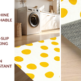 Ultra Soft Area Rug, Non Slip, Stain Resistant, Washable Area Rugs for Living Room, Bedroom, Cute Cheerful Modern Illustration(Yellow)