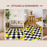Whimsical Yellow Floral(Black)