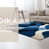 Dynamic Blue Tones Shag Appeal(Blue)