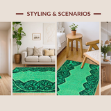 Elegant Teal Patterned Artistry(Blue)