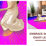 Ultra Soft Area Rug, Non Slip, Stain Resistant, Washable Area Rugs for Living Room, Bedroom, Radiant Ethereal Night Sky Print(Purple)