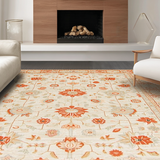 Cozy Amber Toned Geometric Print(Beige)