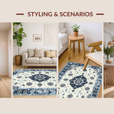 Contemporary Snowflake Lattice Arrangement(Blue)